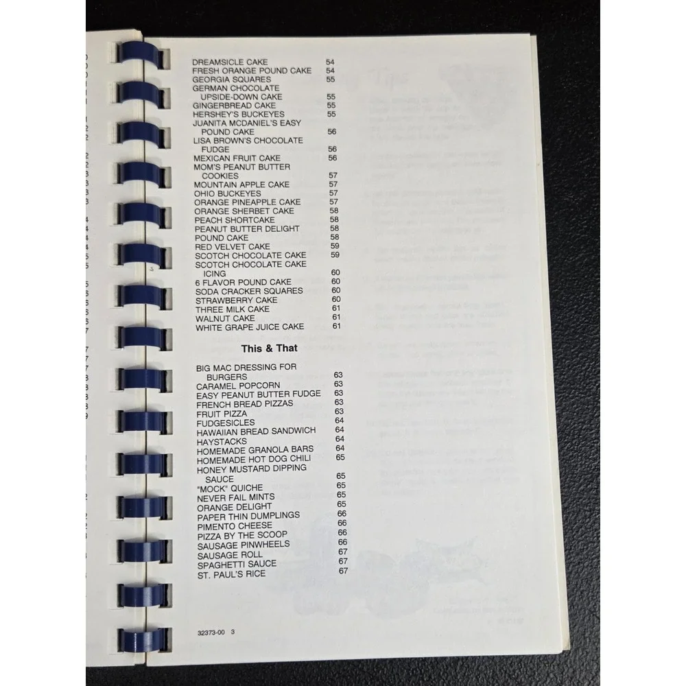Central Middle School Fellowship Of Christian Students Cookbook Dobson, NC  2000